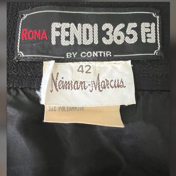 Fendi 365 by Contir for Neiman Marcus Wool Wrap Skirt - Picture 7 of 10
